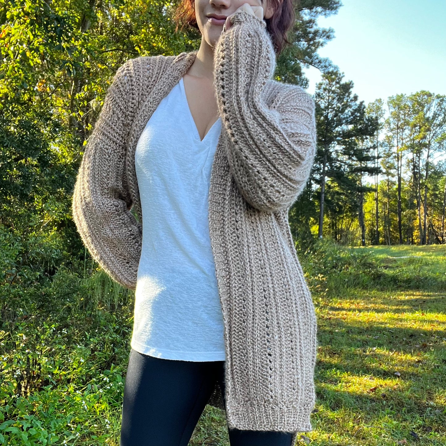 Countryside Cardigan !! CROCHET PATTERN ONLY !! - Choose What You Pay - long fit, custom sizing, crochet sweater pattern