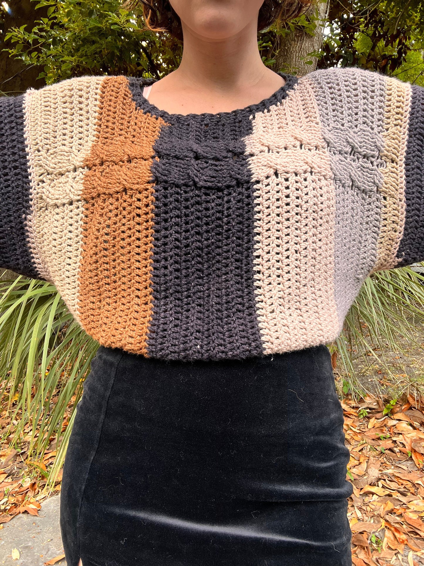 Coffee Date Crochet Sweater !!PATTERN ONLY!!!! - Batwing, Custom Sizing, Summer Sweater